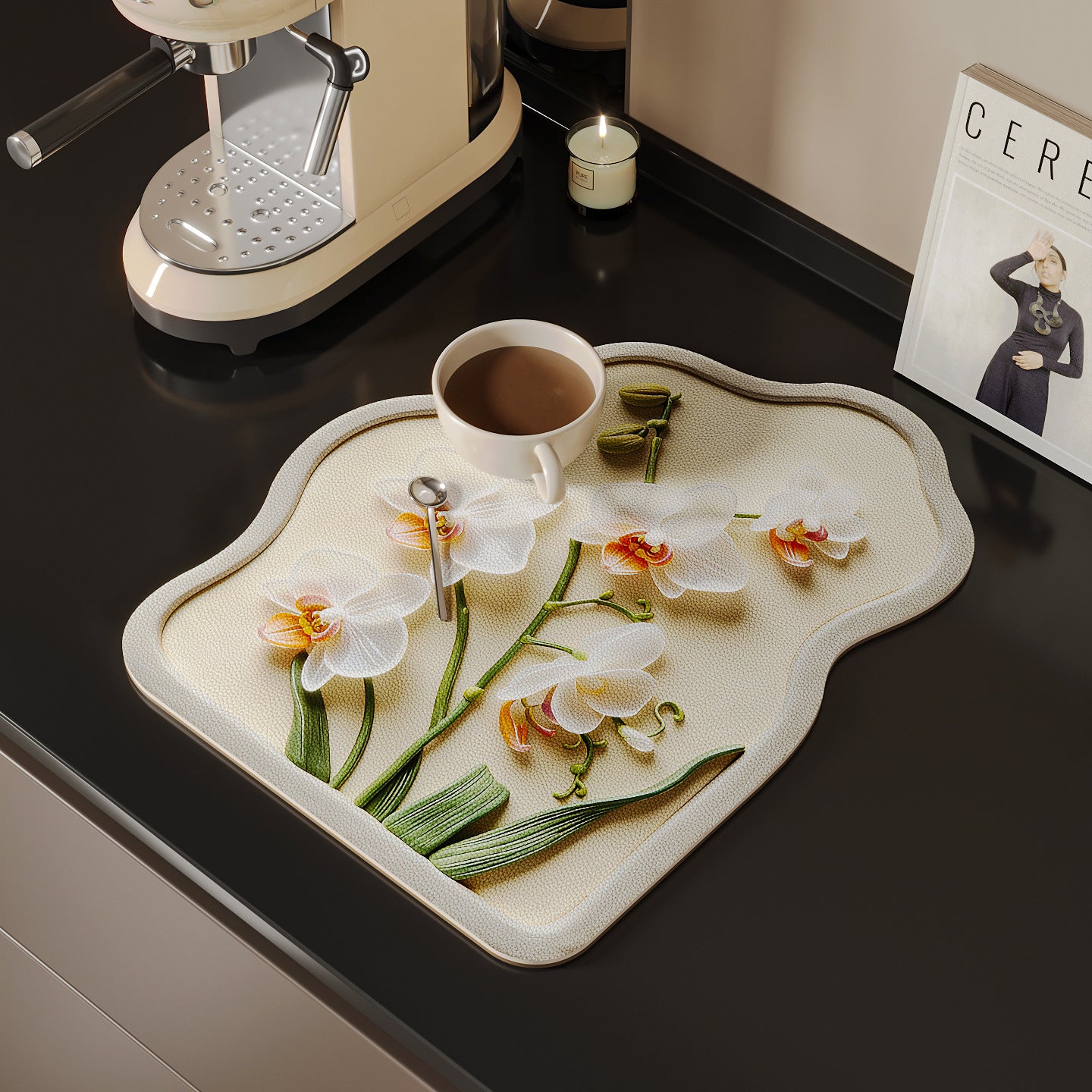 Dekorativer Floral Küchenmatte Brehn