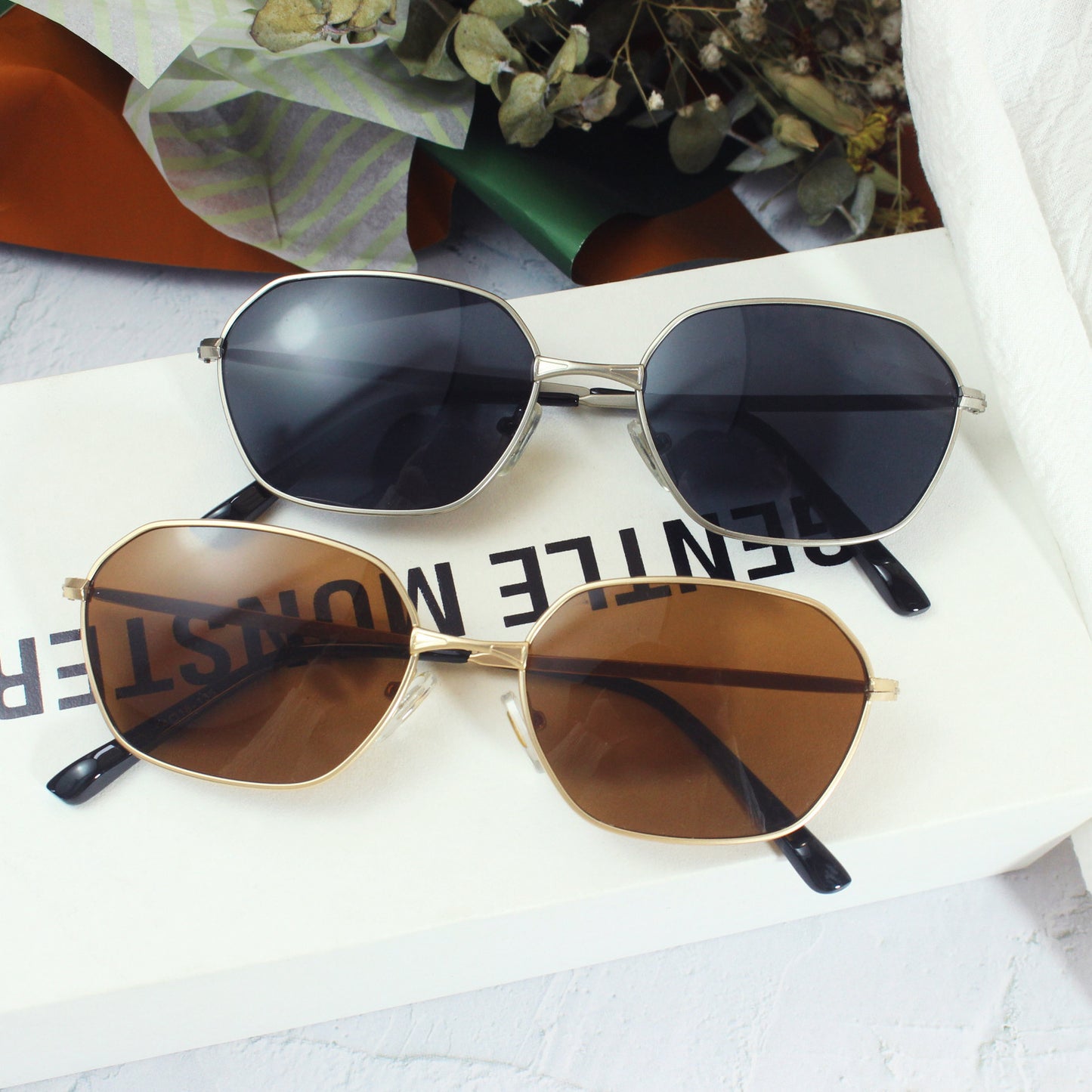 Modische Schildkröten-Sonnenbrille Im Eleganten Design Brehn