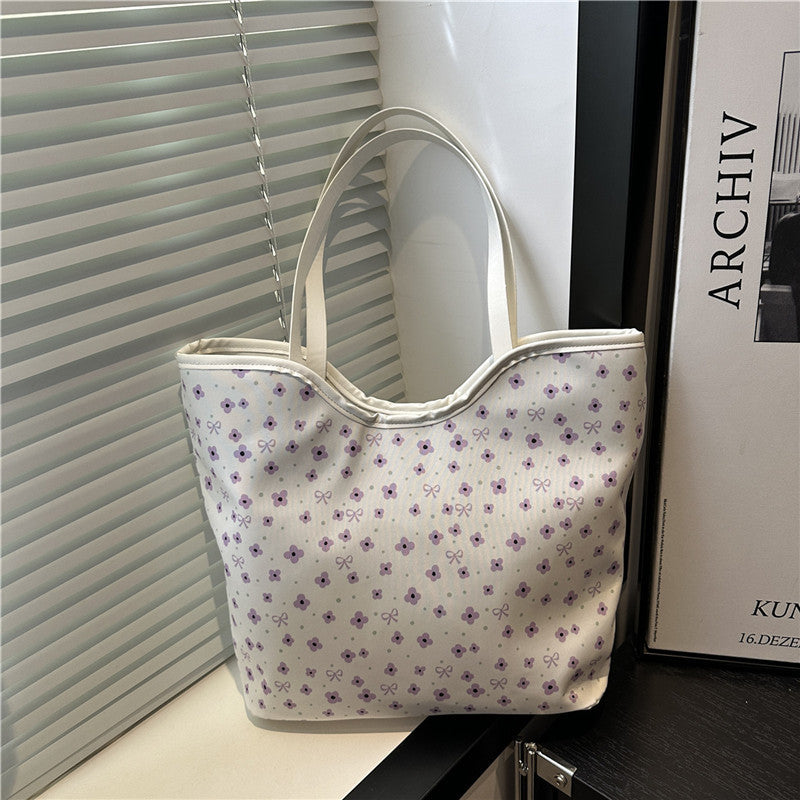 Blumenmuster Einkaufs-Totetasche Brehn