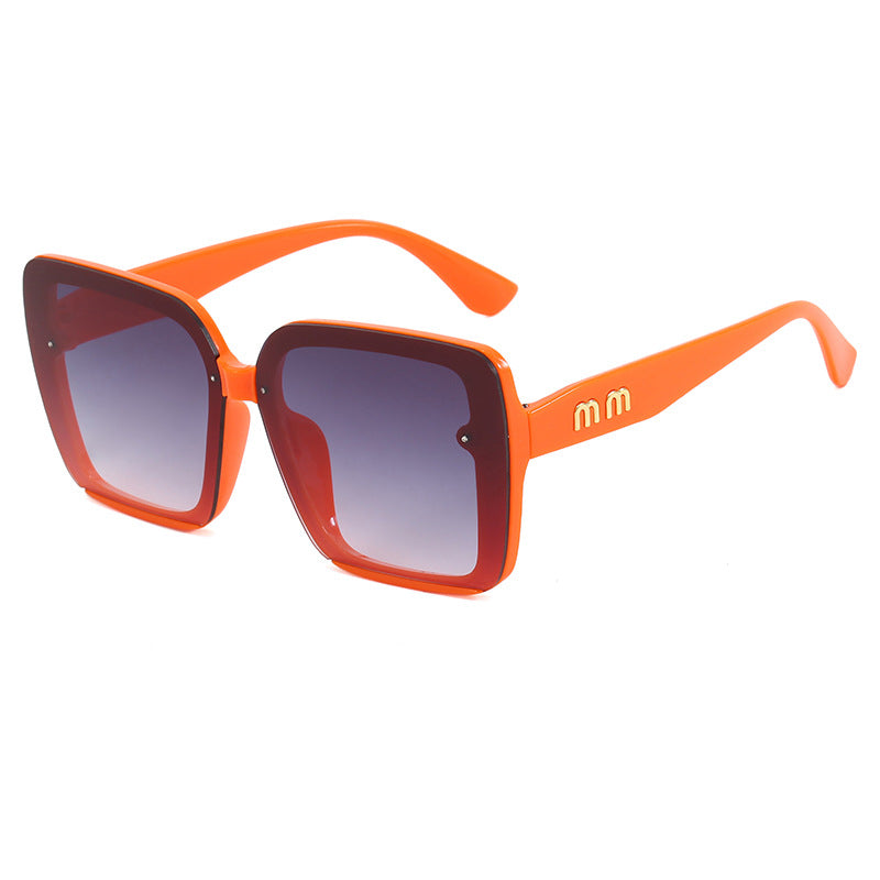 Damen modische quadratische Sonnenbrille mit gradienten Gläsern Brehn