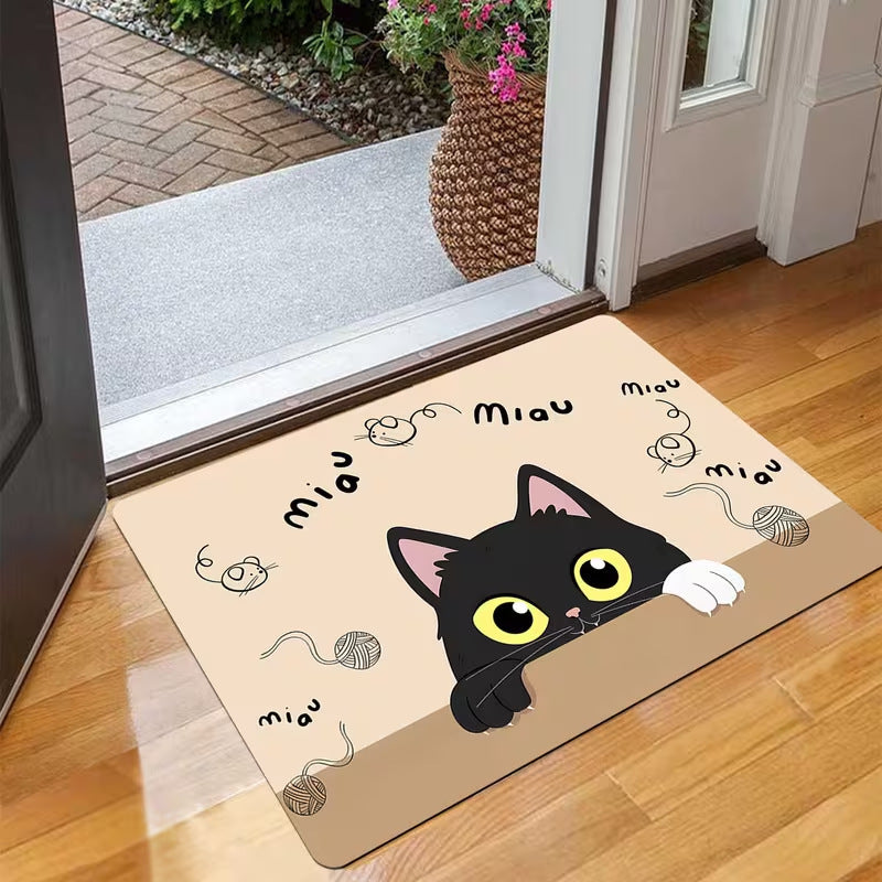Niedliche Katzenthemen Fußmatte Brehn