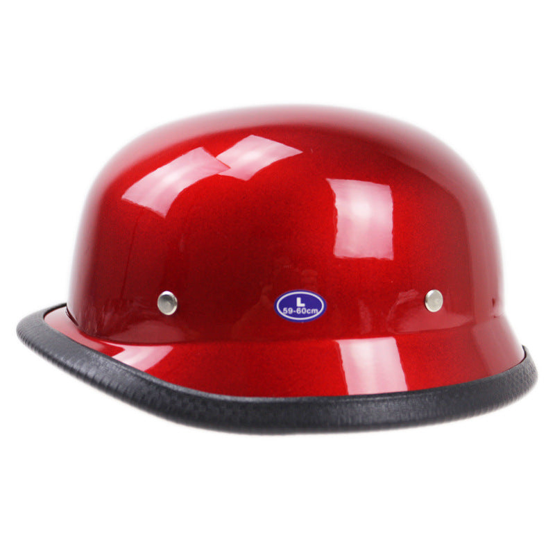 Vintage Halb-Helm Motorrad Kopfstück Brehn