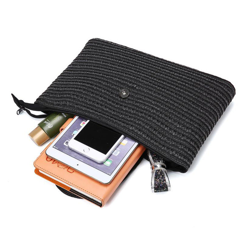 Elegante Clutch-Tasche mit Hochqualitativer Flechtstruktur Brehn