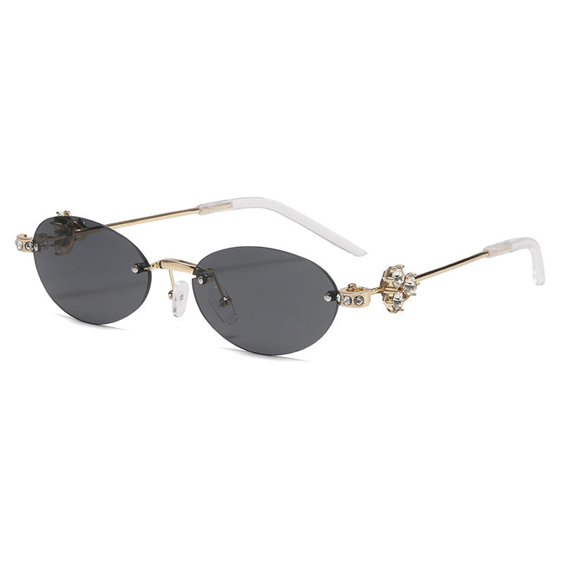 Damen elegante Sonnenbrille mit geometrischem Rahmen Brehn