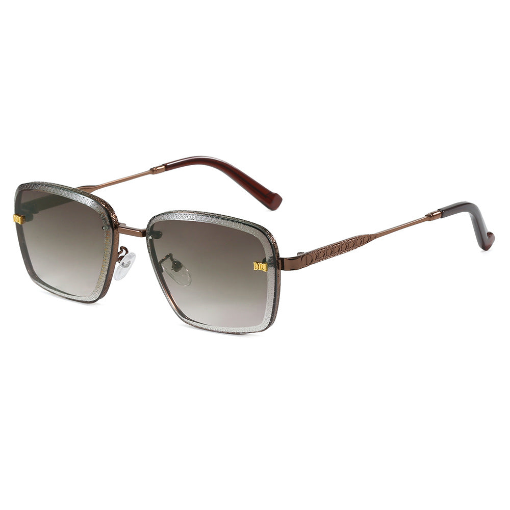 Damen Modische quadratische Sonnenbrille mit luxuriösen Details Brehn
