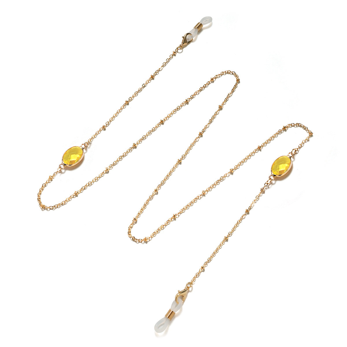 Eleganter mit Edelsteinen verzierter Brillenhalter Brehn