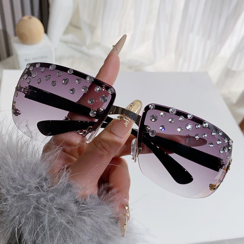 Damen Glamouröse Sonnenbrille mit Glitzerakzenten Brehn