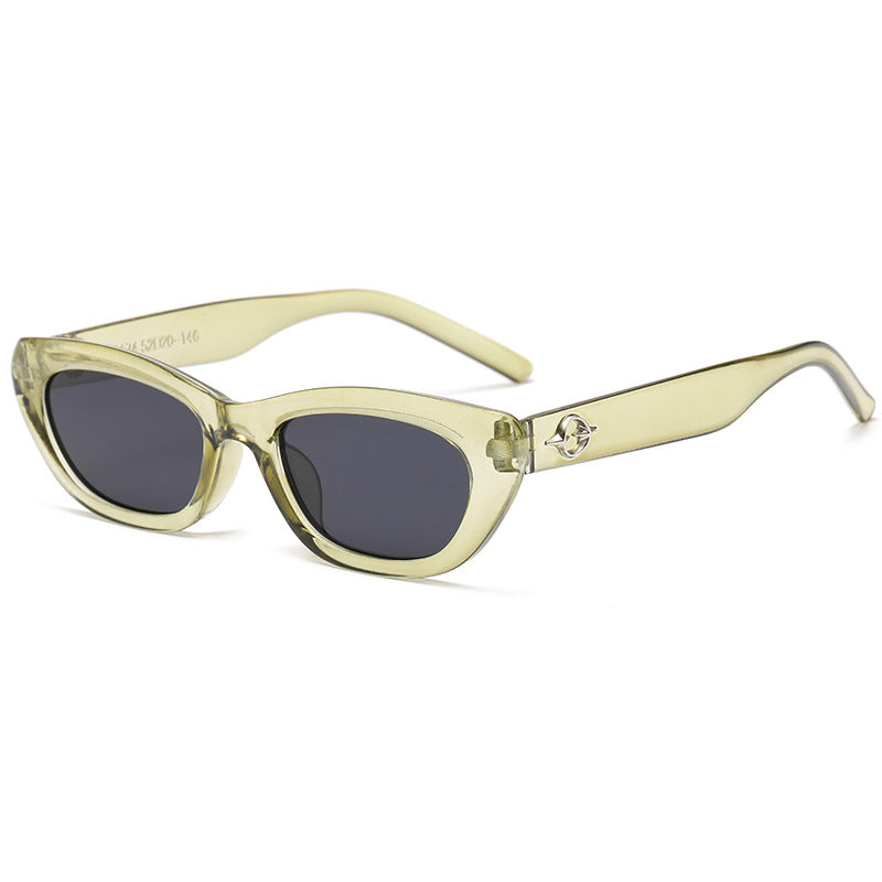 Damen Cat-Eye Sonnenbrille mit elegantem transparentem Rahmen und UV-Schutz Brehn