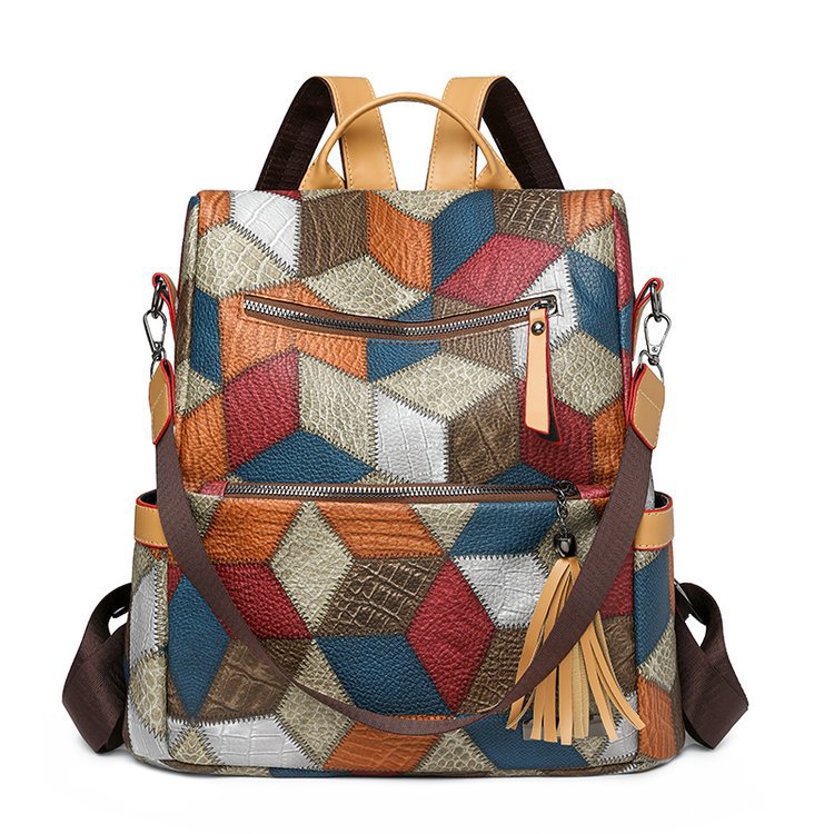 Texturiertes Kunstleder-Rucksack Brehn
