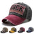 Herren Distressed Graphic Verstellbare Baseballkappe Brehn