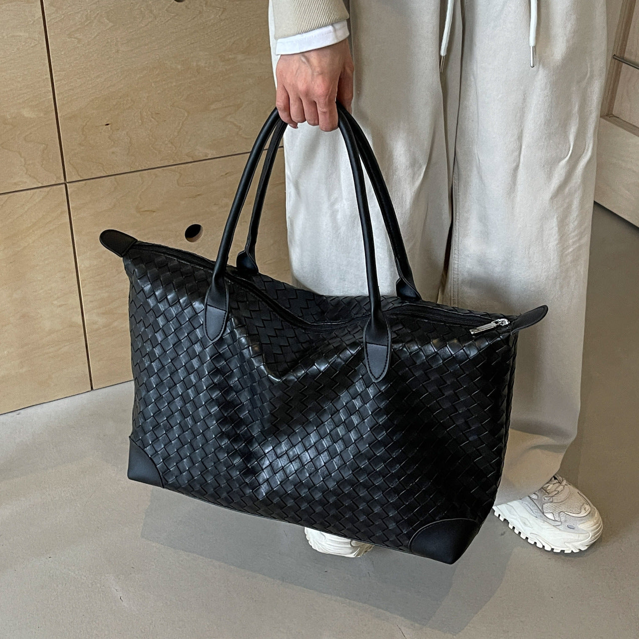 Luxuriöse ven Leder Reise-Duffel Tasche Brehn