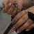 Dekorativer Leopardenmuster Press-On Nagelset Brehn