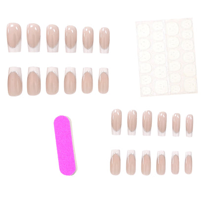 Elegante Französische Tipp-Acryl-Nail-Enhancements Brehn 1789915911