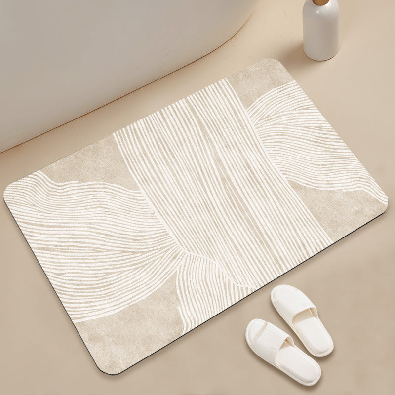 stilvolle geometrische Muster Badezimmermatte Brehn