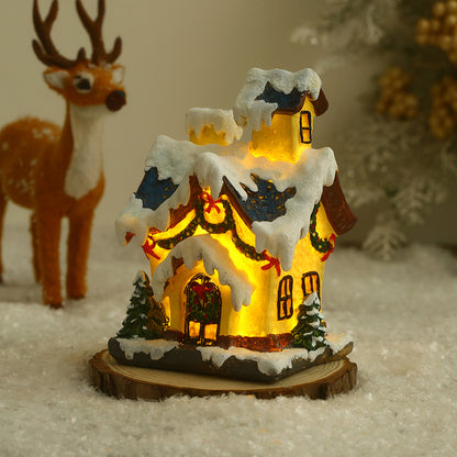 Dekorative Weihnachtsbeleuchtung im Häuschen-Design Brehn