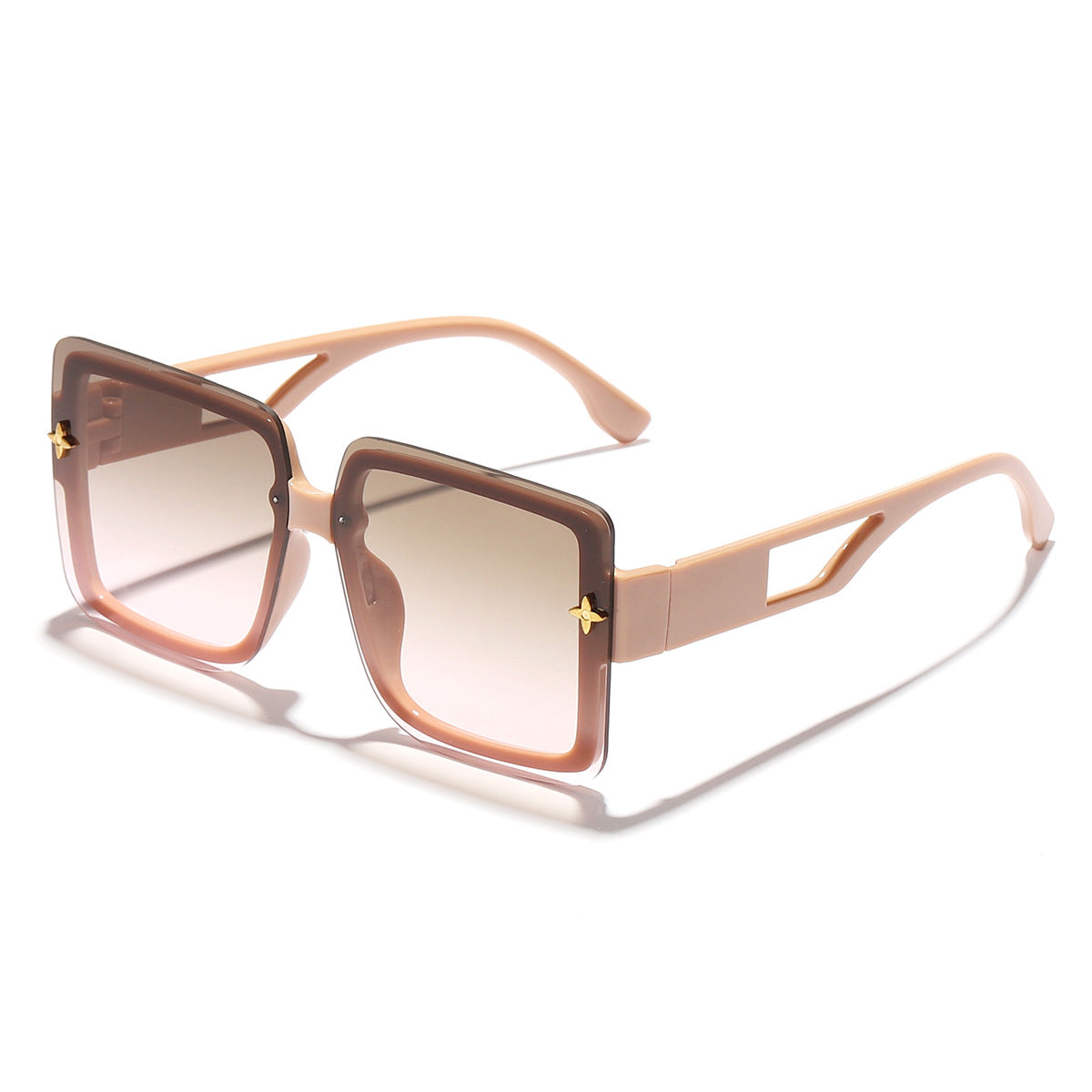 Damen modische quadratische Sonnenbrille mit elegantem Rahmen Brehn
