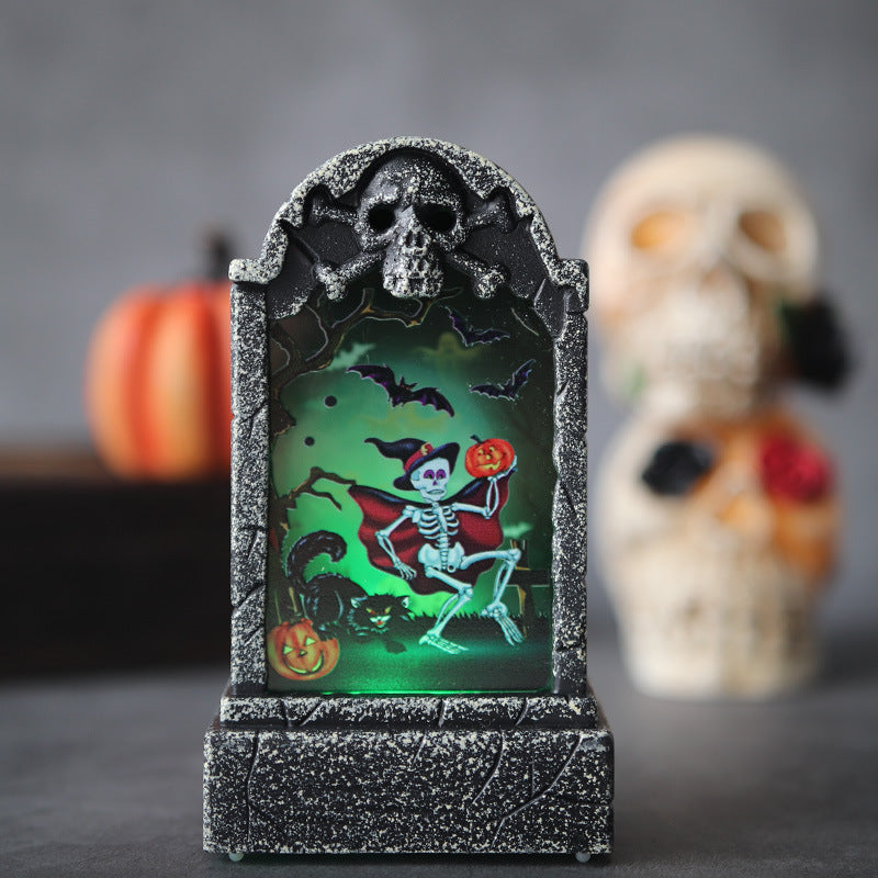 Dekorative LED Gespenster Friedhof Laterne Brehn