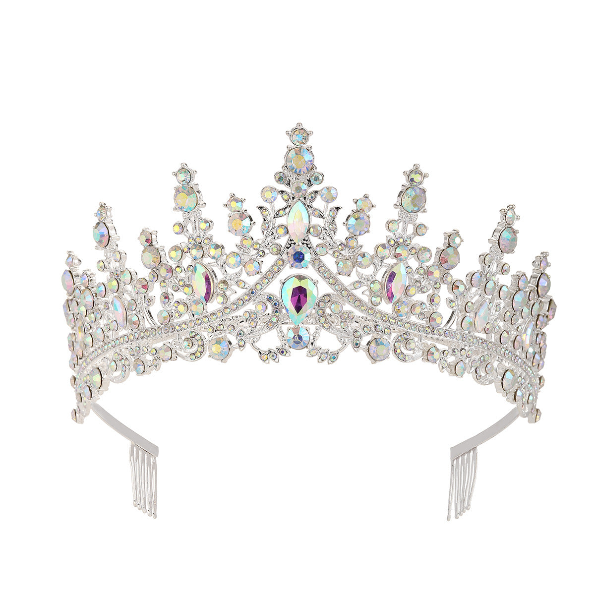 Damen Strass Tiara mit funkelnden Edelsteinen Brehn