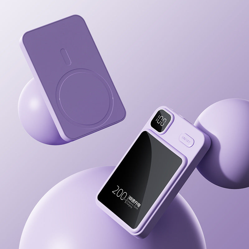 Tragbare Powerbank mit Induktiver Ladetechnologie und Digitaler Anzeige Brehn