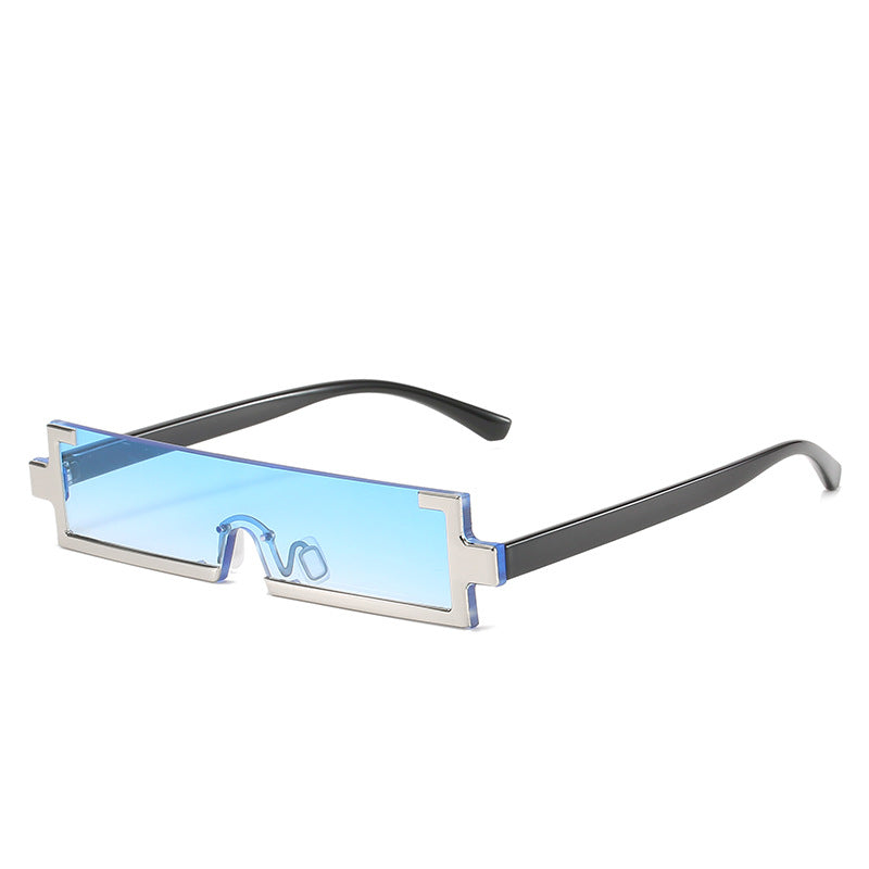 Damen futuristische Sonnenbrille mit einzigartigem geometrischem Design Brehn