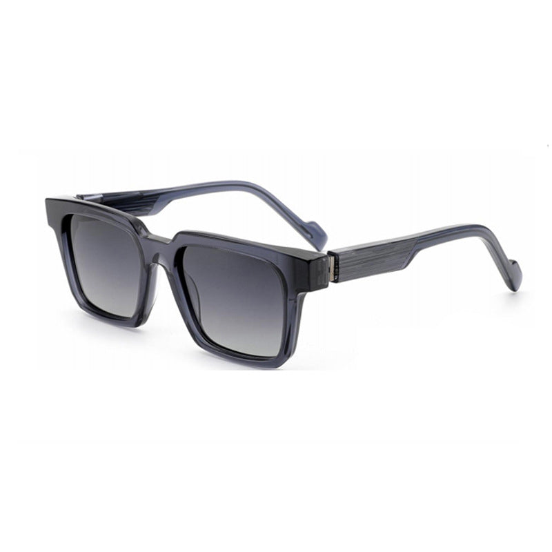 Damen modische quadratische Sonnenbrille mit breitem Rahmen Brehn