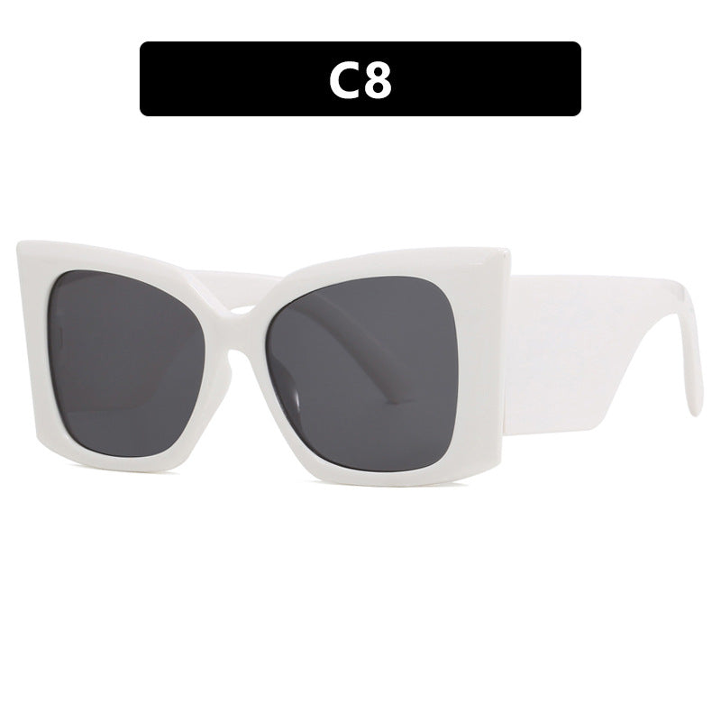 Damen oversized Sonnenbrille mit stylishem Katzenaugen-Rahmen Brehn
