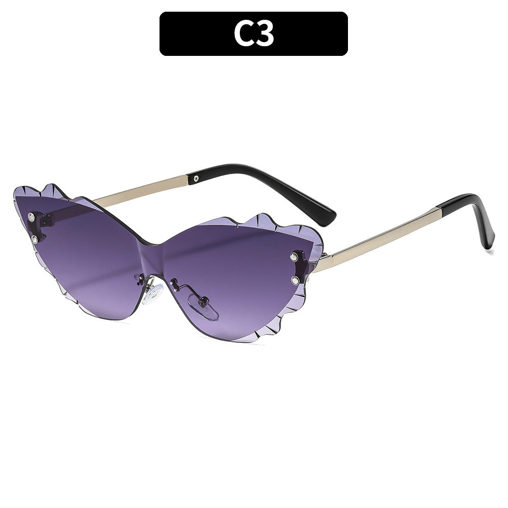 Stilvolle Katzenaugen-Sonnenbrille