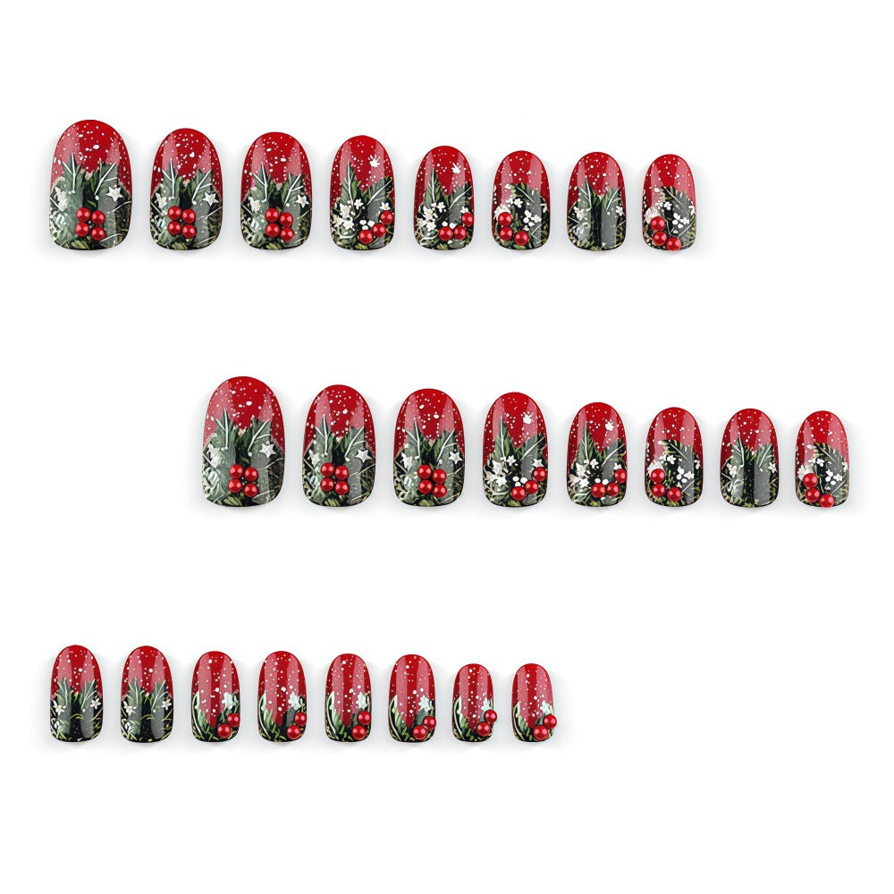 Kunstnägel mit Festlichem Weihnachtsdesign Brehn