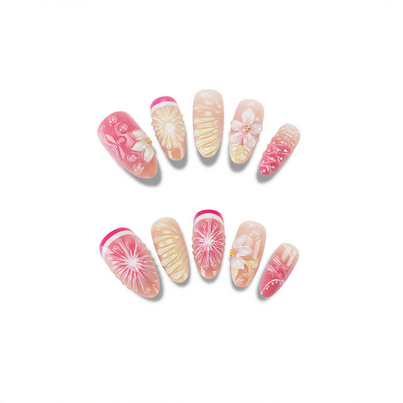 Dekoratives florales Druck-Nagelset Brehn