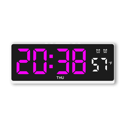 Digitaler Wecker mit Großem Led-Display und Wetteranzeige Brehn