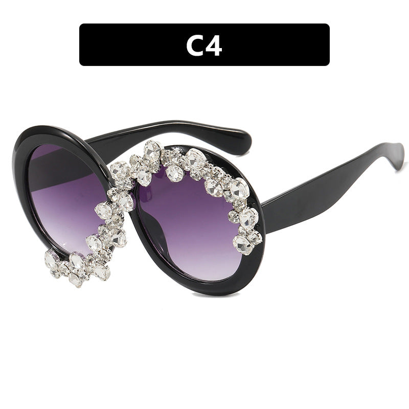 Damen Glamouröse Sonnenbrille mit Strassapplikationen Brehn