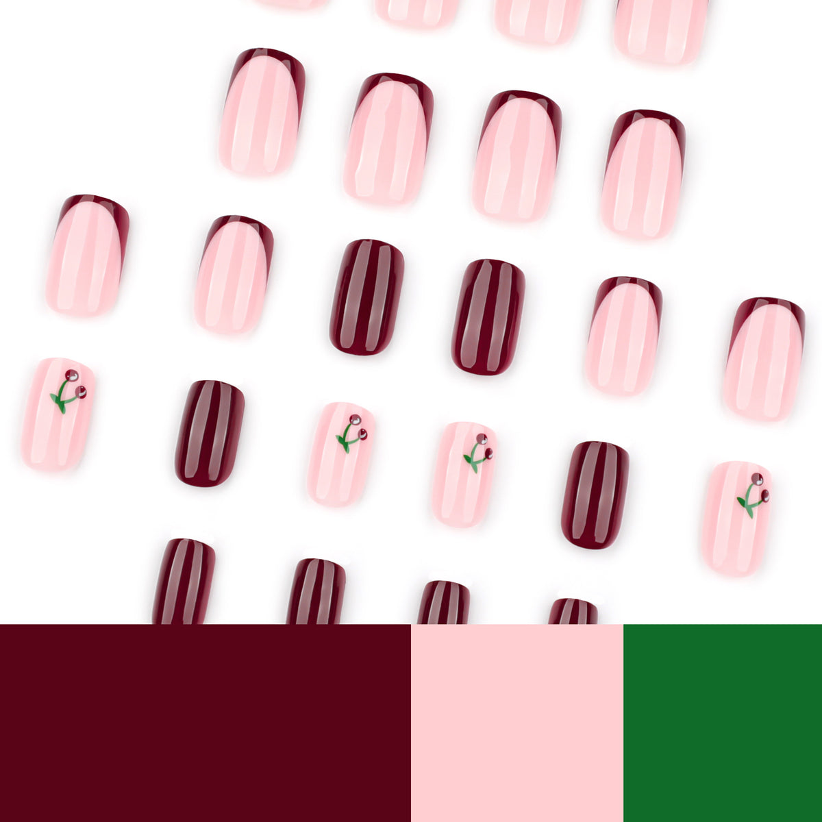 Kunstvolle Nagelverlängerungen mit elegantem Farbverlauf und filigranen Akzenten Brehn