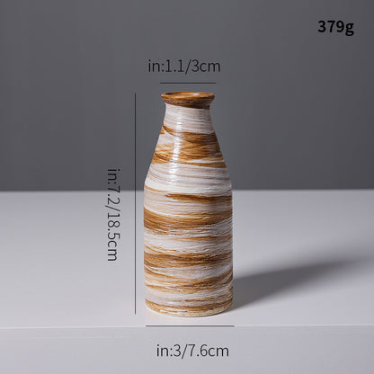 Künstlerische Spiraldesign Keramikvase Brehn