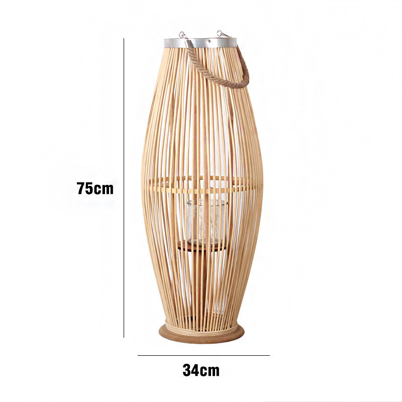Elegante Rattan-Laterne Brehn