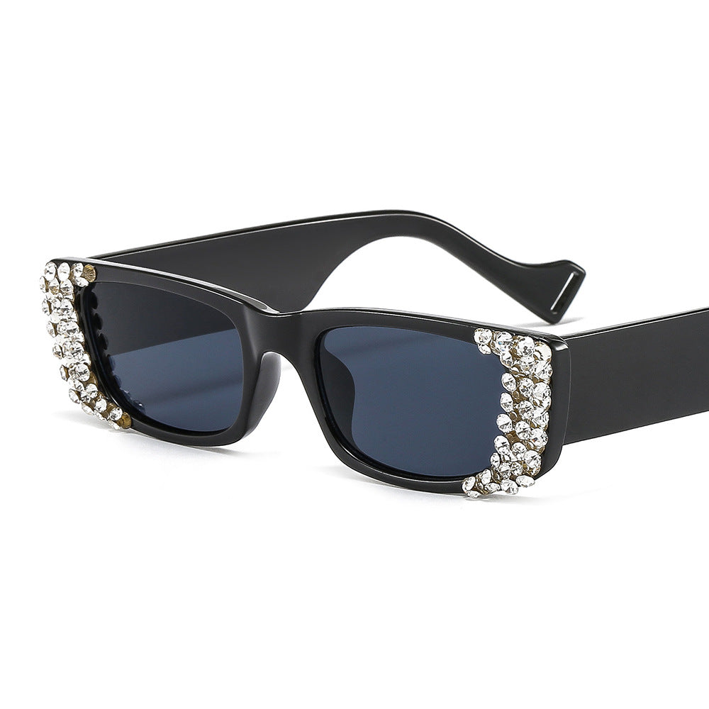 Damen extravagante Schmuckstein-Sonnenbrille Brehn