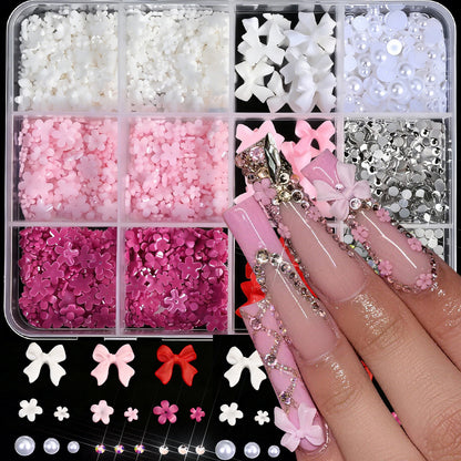 Floral Nail Art Dekorationsset