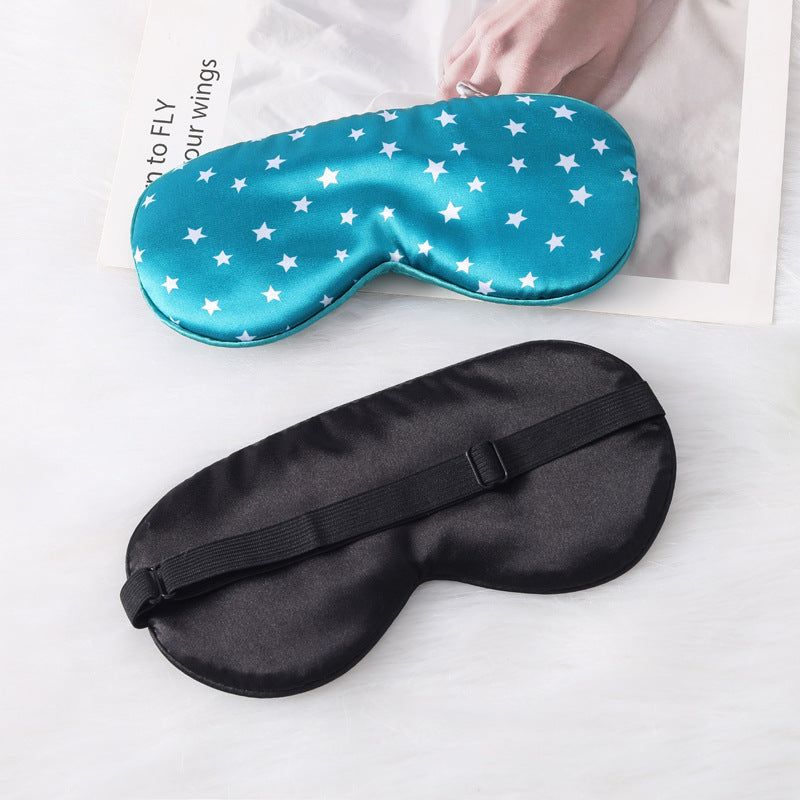 Damen nan seidig-weiche contoured Schlafmaske mit Komfortpolster und Sternenmuster Brehn