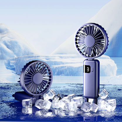 Tragbarer Usb Ventilator mit Digitaler Geschwindigkeitsanzeige Brehn