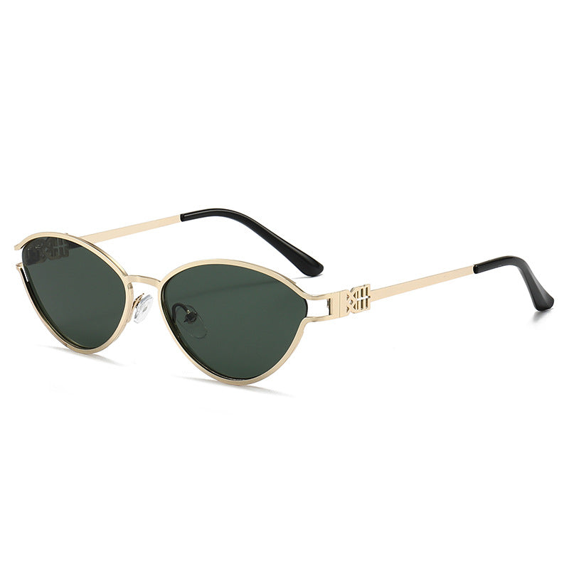 Elegante Winkelform Katzenaugen-Sonnenbrille
