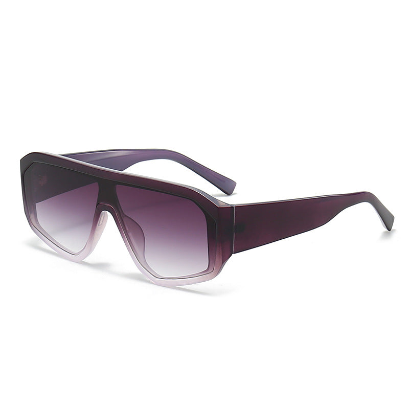 Herren Futuristische Übergroße Schild Sonnenbrille Brehn