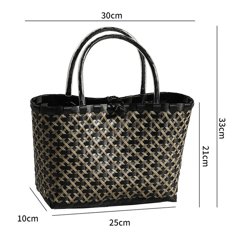 Stylische gewebte Strandtasche Brehn