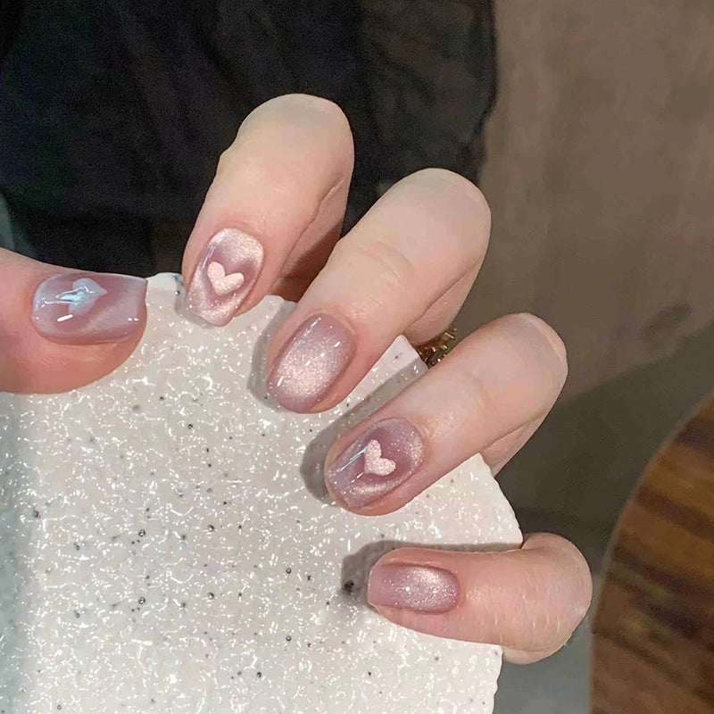 Herz-verzierte Gradient-Nagelkunst-Kit Brehn