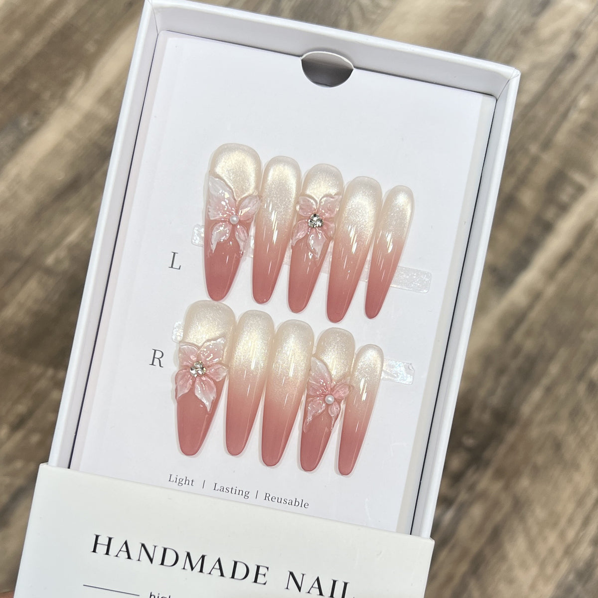 Floral Art Stiletto Press-On Nagelset Brehn
