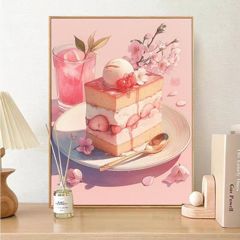 Gourmet Dessert-Themen Leinwand Wandkunst Brehn