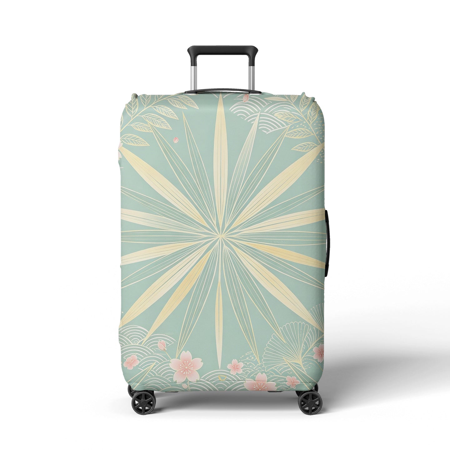 Damen Reisekoffer Brehn Blumendesign mit verstellbarem Griff