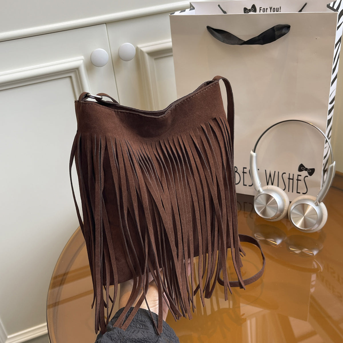 Bohemian Fransen-Handtasche