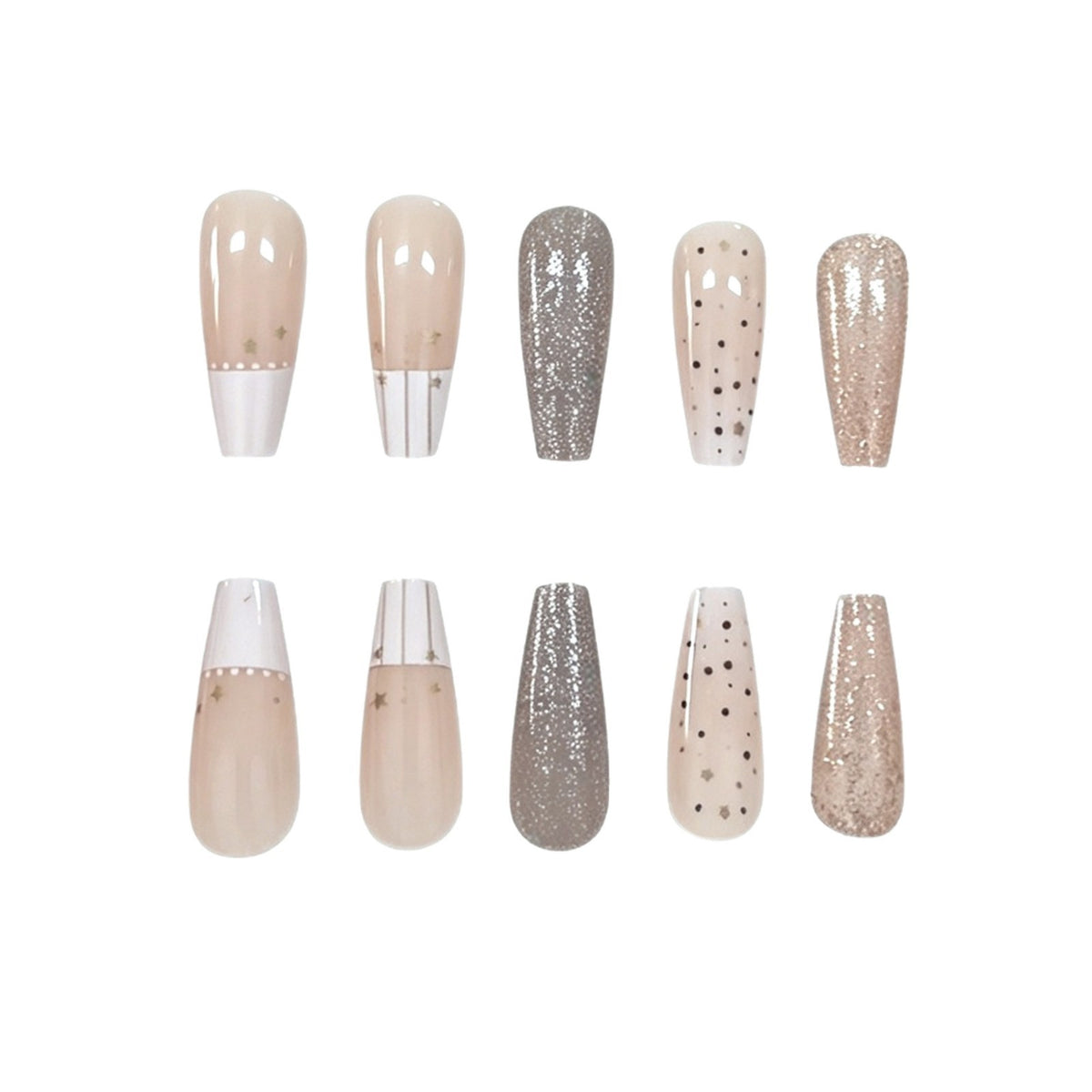 Elegante Sternen-Nagelkunst Brehn