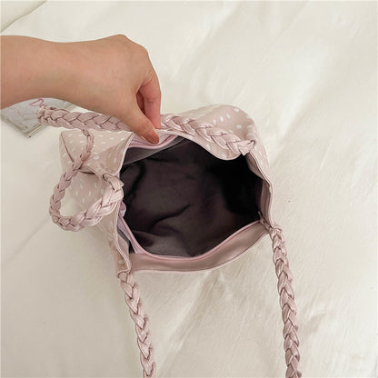 Polka-Dot-Muster-Handtasche