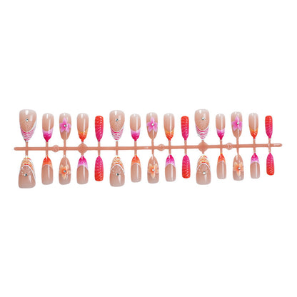 Blumenverzierte Press-On-Nagelset Brehn 1788495993