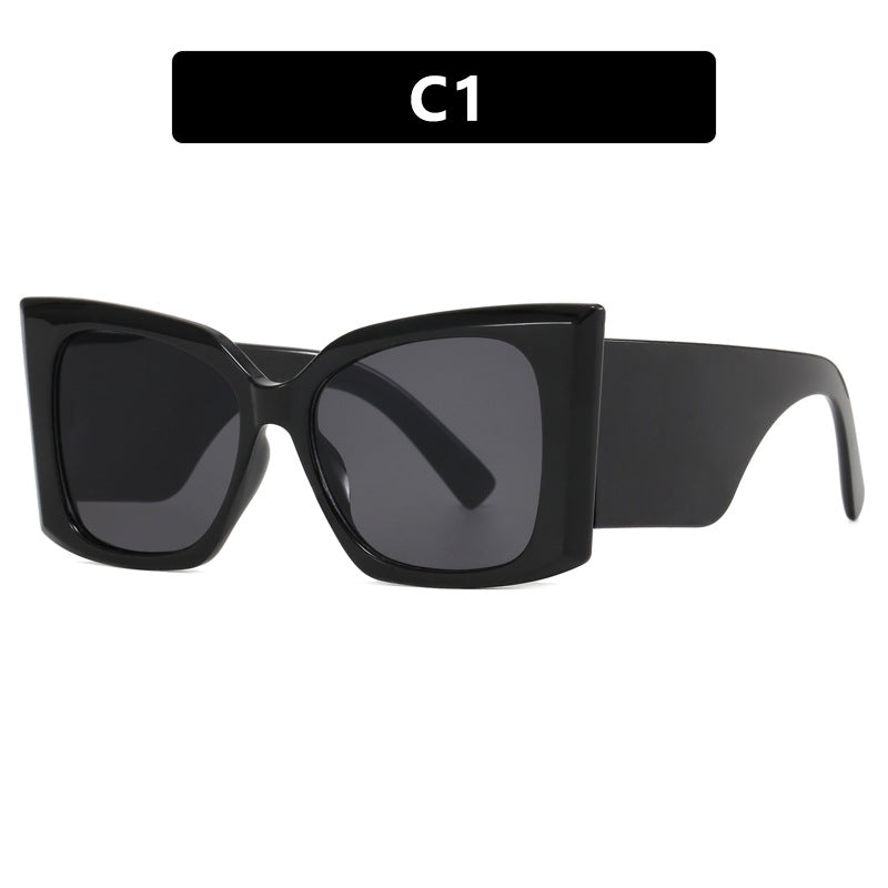 Damen oversized Sonnenbrille mit stylishem Katzenaugen-Rahmen Brehn